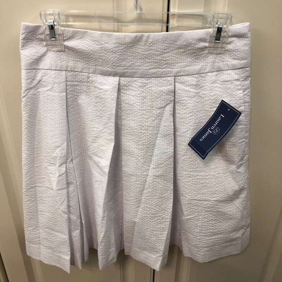 LAUREN JAMES Women’s Pleated White Skirt Sz M NWT - Picture 4 of 6